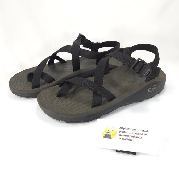 Chaco Z Strap Outdoor Adjustable Drawstring Sandal Mens Size 12 BlacK - Picture 1 of 9